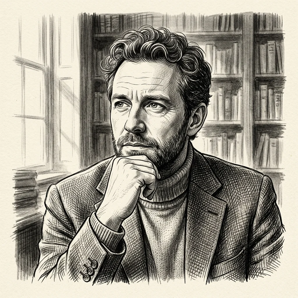 Portrait illustration of author Dalton Monson
